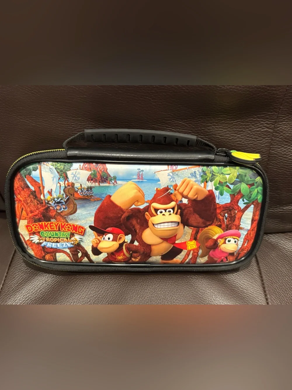 Nintendo Switch Donkey Kong Country Tropical Freeze Protective Carry Case 10”x5